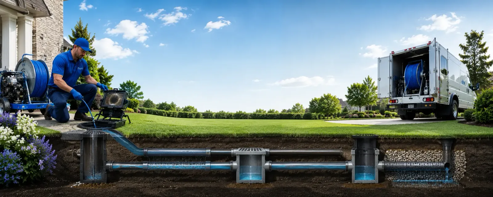 Outdoor drain cleaning information for Redfield, SD